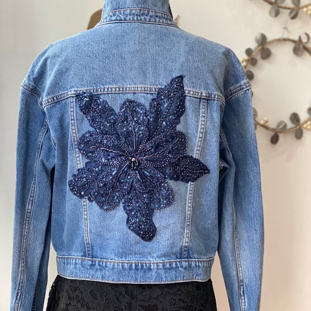 ジャケット・アウター Cord Embroidery Detail Denim Jacket Denim Jackets | Rosie Young Design Studio